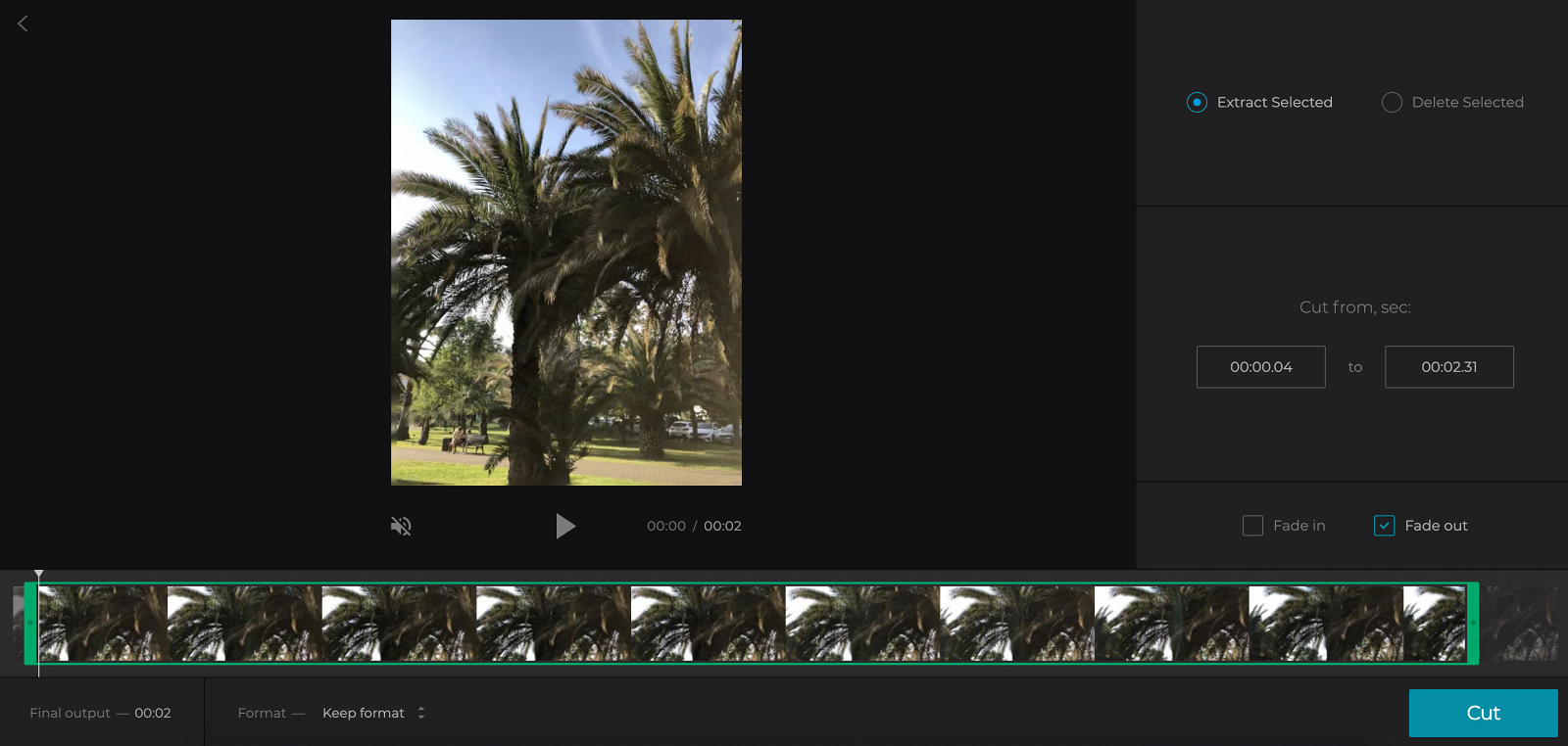 Cut and Download a Vimeo video in MP4 — Clideo