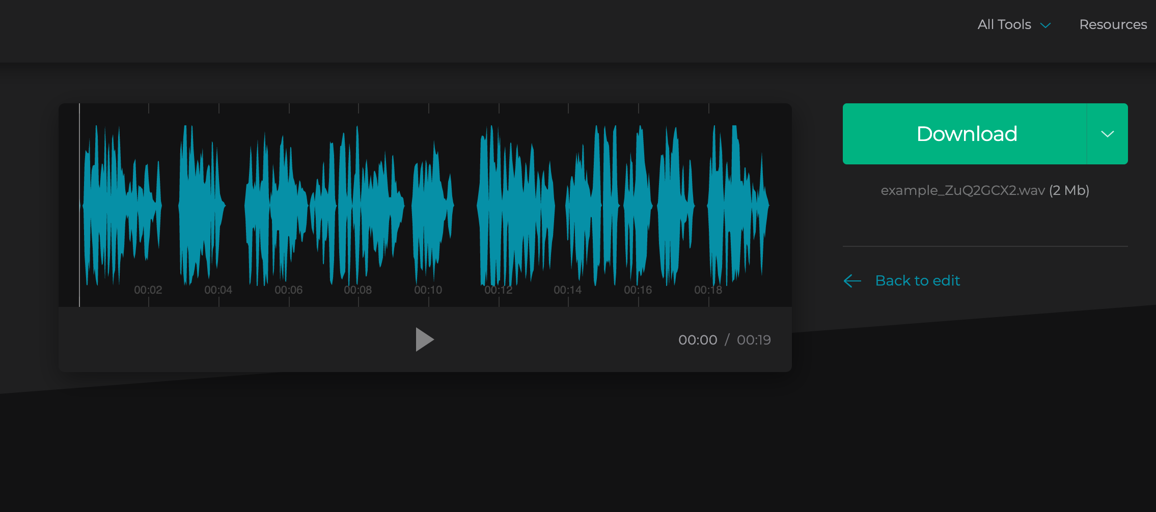How to save the audio file Download your merged audio to the device