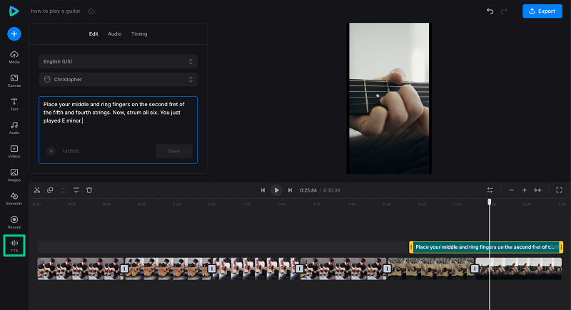 Add AI voiceover to user generated video