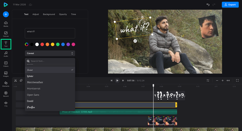 Edit text in video Add text to video with GIF