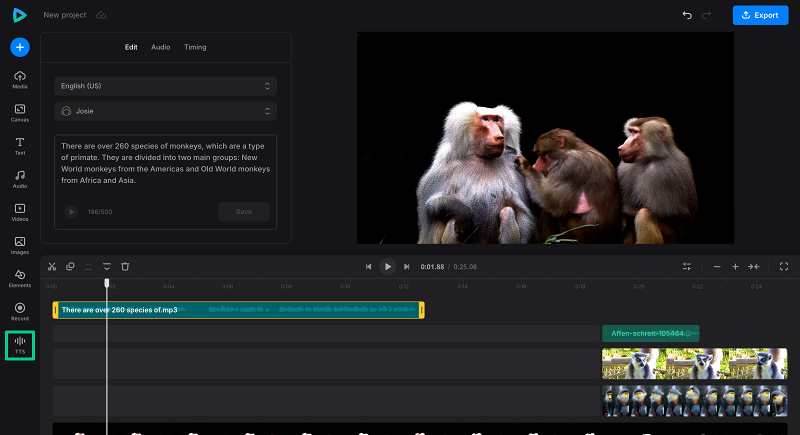 Add text to speech to video overlay Add tts to video on top of video