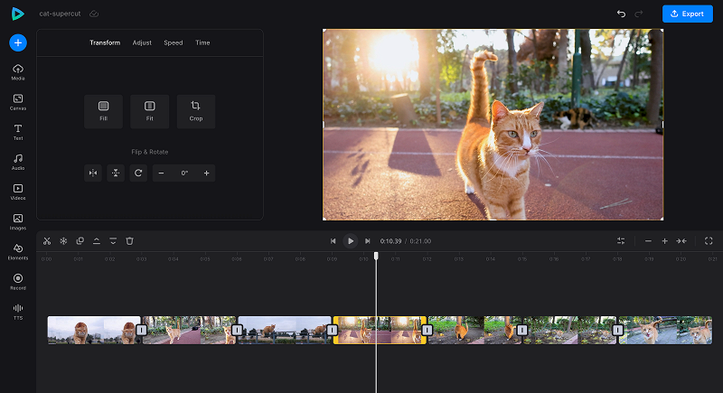 Arrange videos to make supercut Arrange videos in supercut