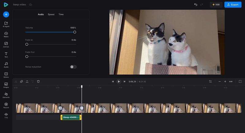 Bleep out words in a video
