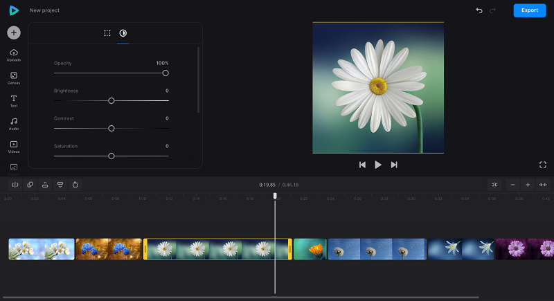 Change duration of images in video editor