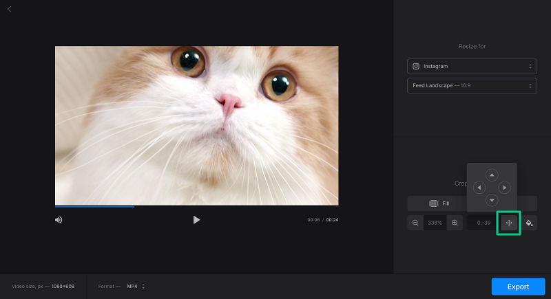 Change portrait video to landscape