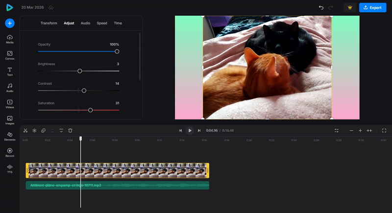 Clideo online video editor