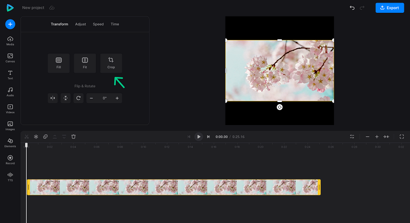 Crop video