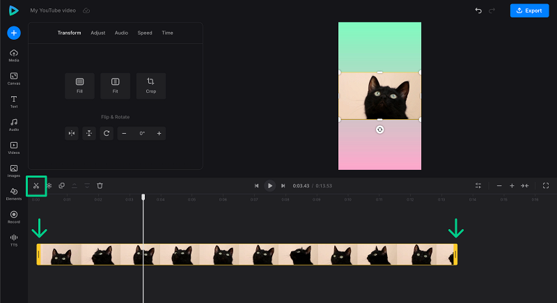 Cut and trim YouTube video