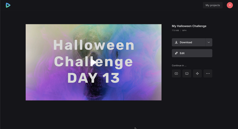Download your Halloween challenge video