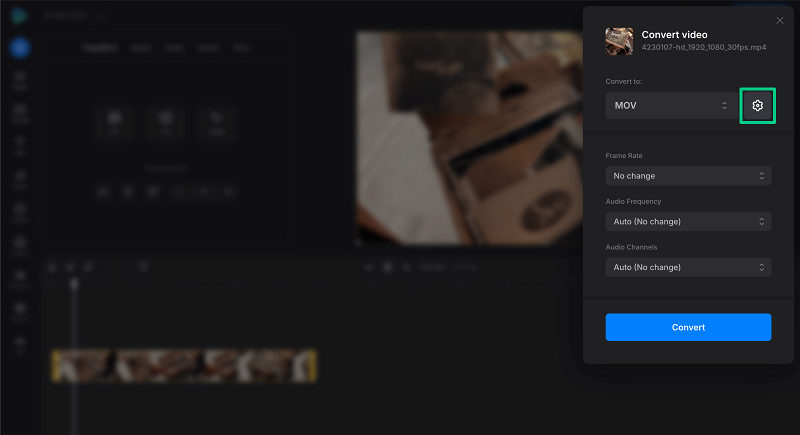 Change MP4 to MOV conversion settings Edit MP4 to QuickTime conversion settings