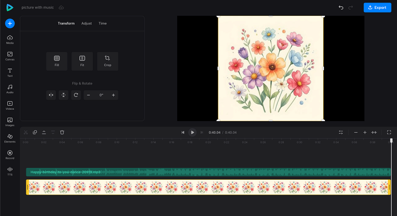 Edit picture in video