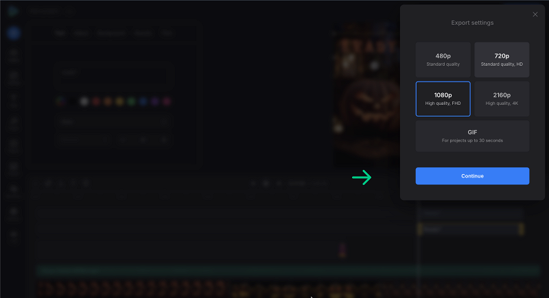 Export Halloween video