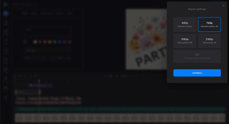 Export picture with music