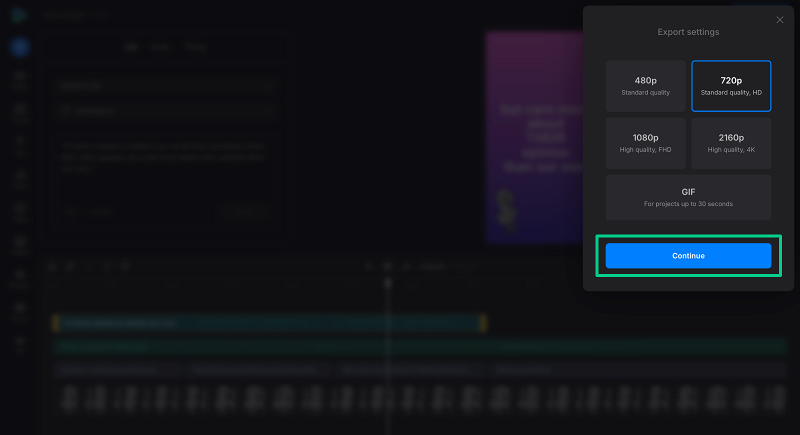 Export text only video