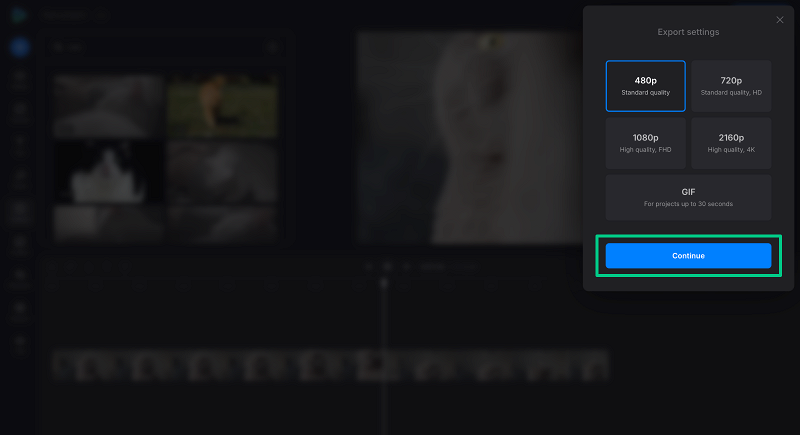 Export trimmed MP4 video