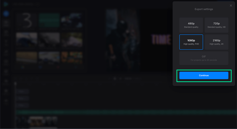 Export video mashup
