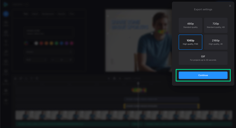 Export video with replaced audio segment