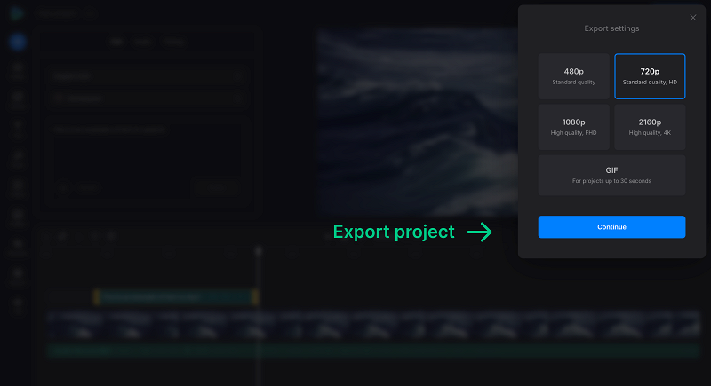 Export video with voice recording