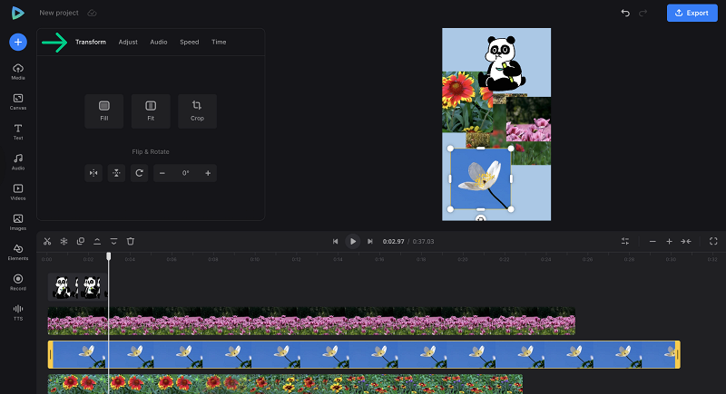 Files to put on one screen in timeline