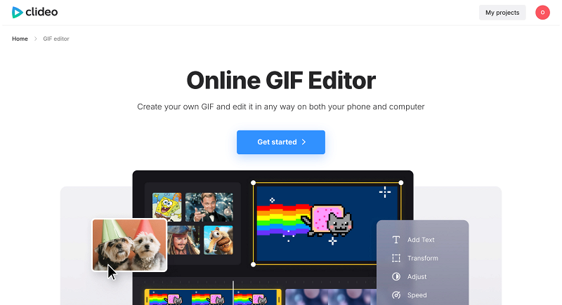 GIF editor to crop an animated image online GIF editor to crop GIF online