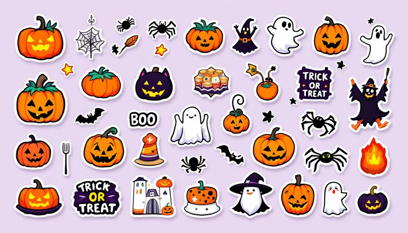 Halloween stickers