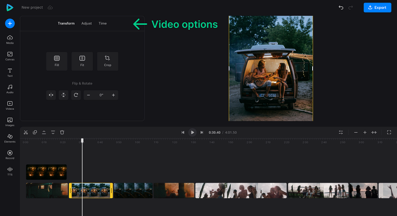 Edit video online