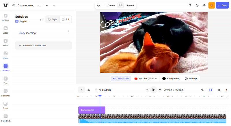 Veed.io online video editor