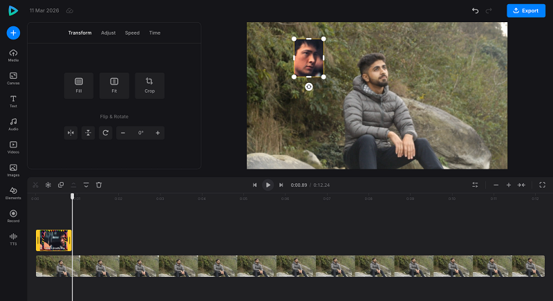Embed GIF into video Place GIF over video