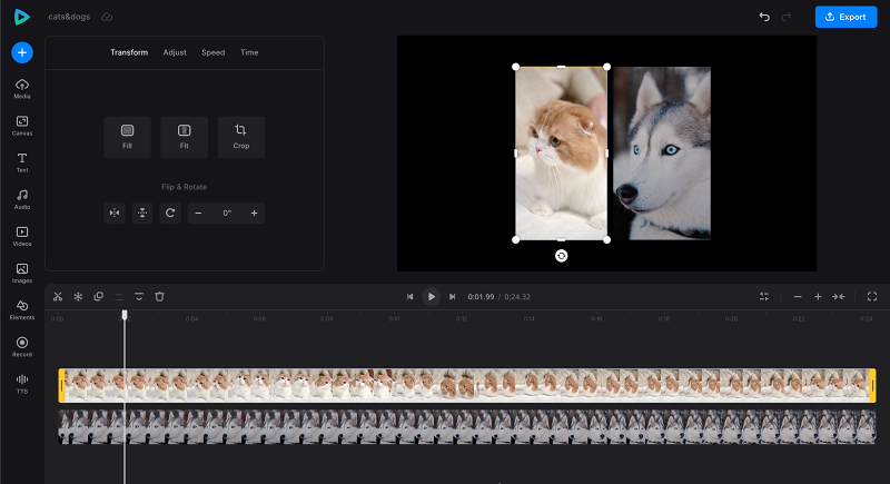 Put two videos side by side
