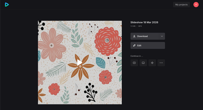 Download picture with music