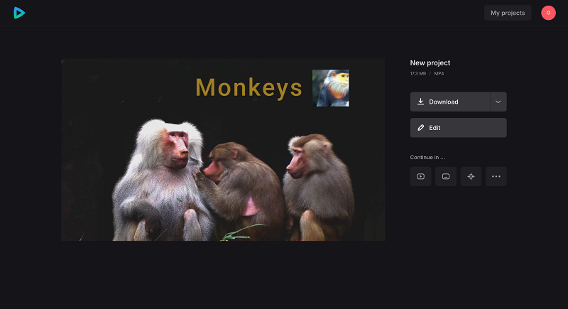 Download file with video overlay Save video on top of video