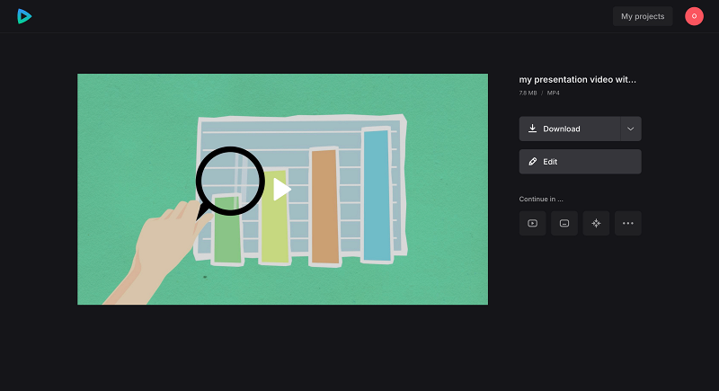 Save video with images