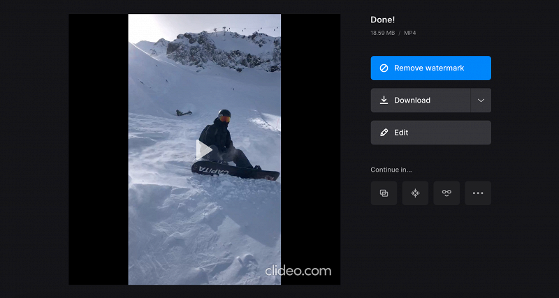 Download video with changed native resolution