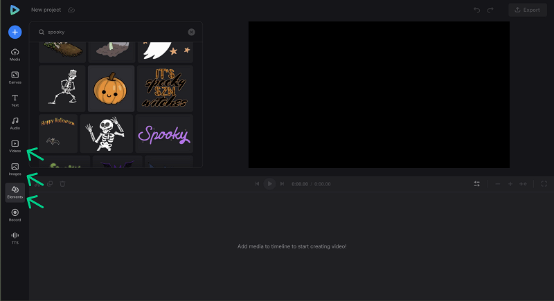Find stock files to make video invitation GIF Search stock assets to make Halloween gif party invitations