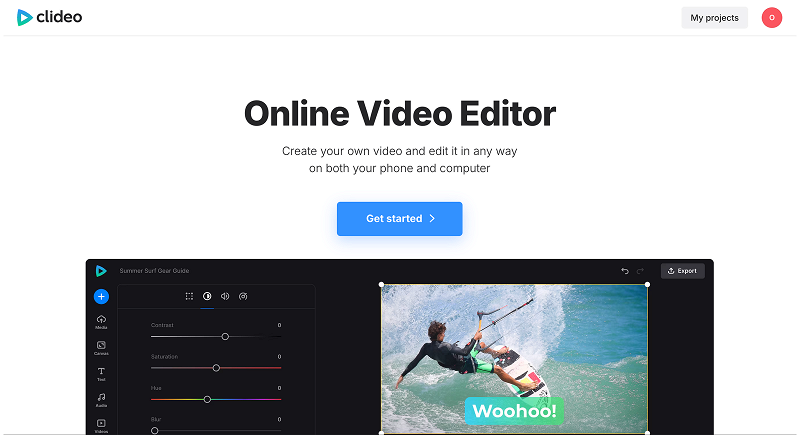 Video editor to make vide fade transitions