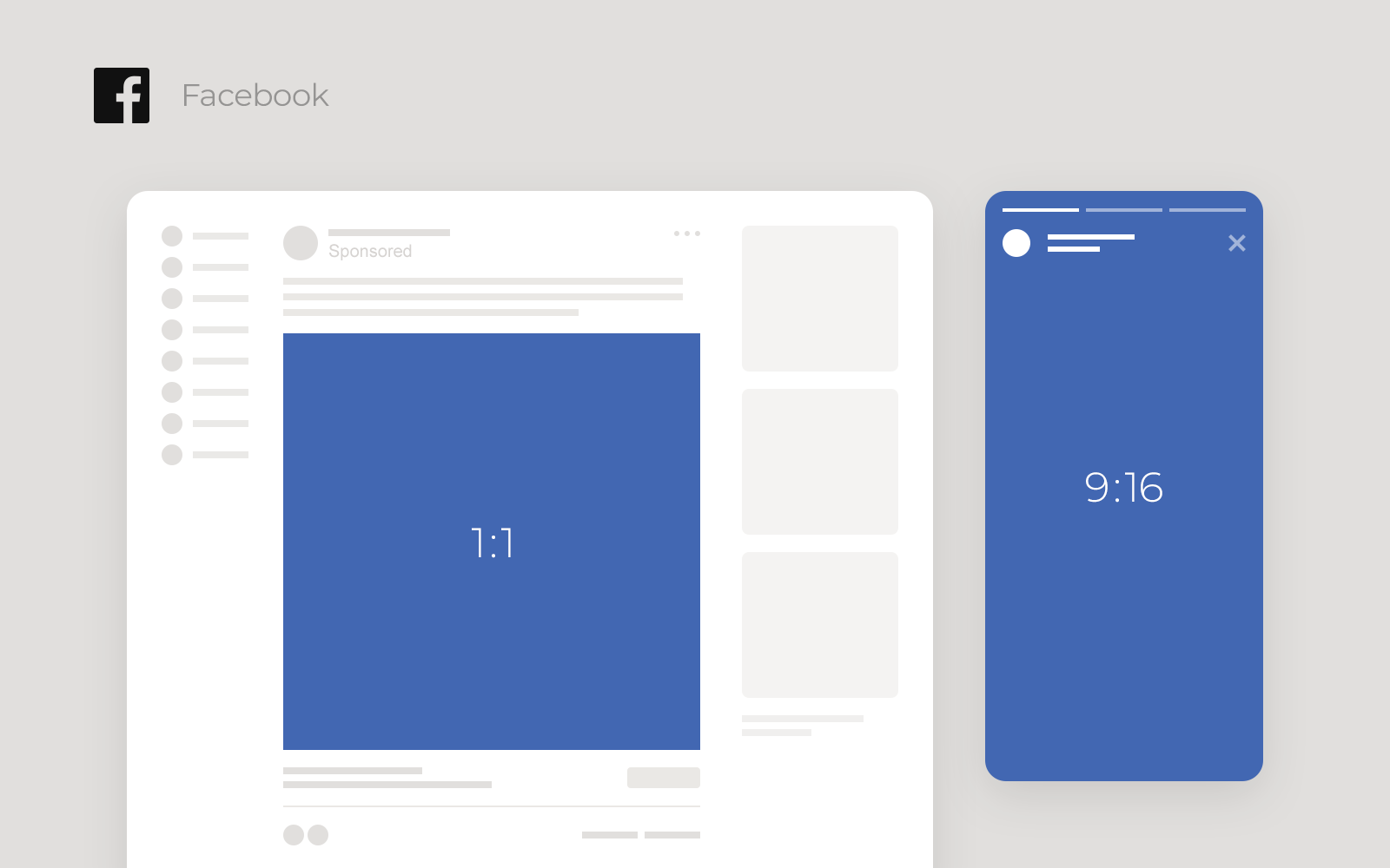 Facebook video types and aspect ratio Facebook Stories, Square videos and their aspect ratio