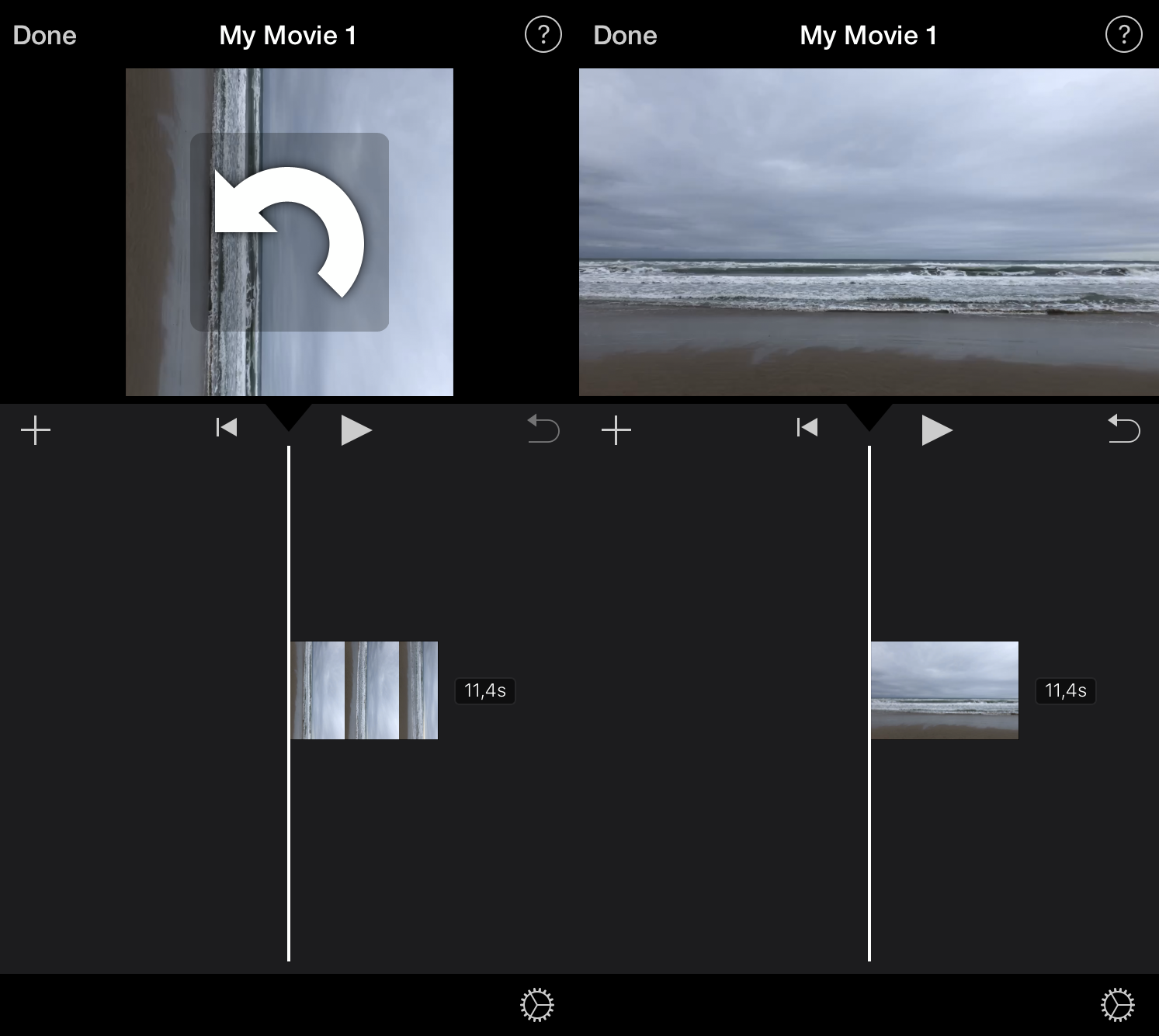 How to rotate video in iMovie Rotate video in iMovie on iPhone with a twist of two fingers