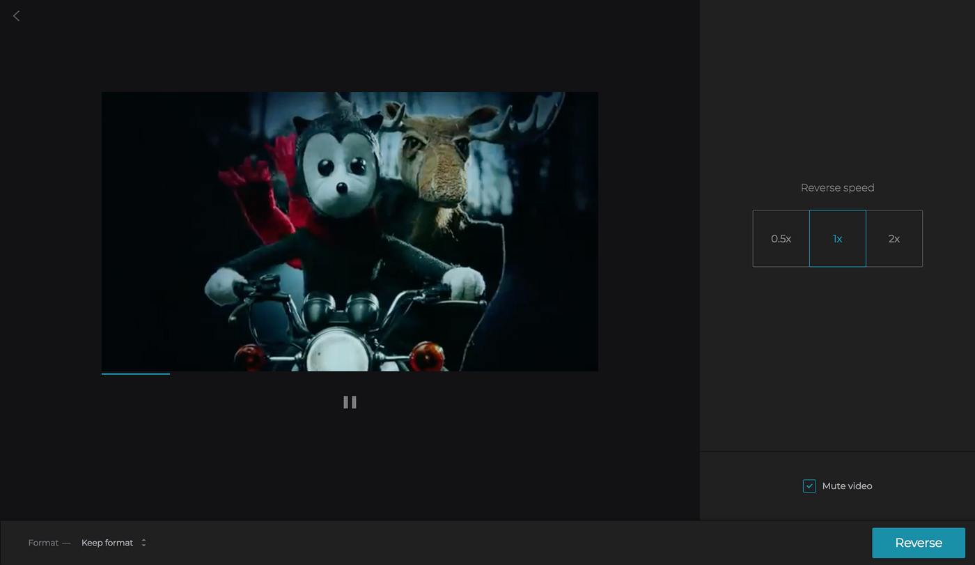 How to reverse the video Adjust and play your video in reverse