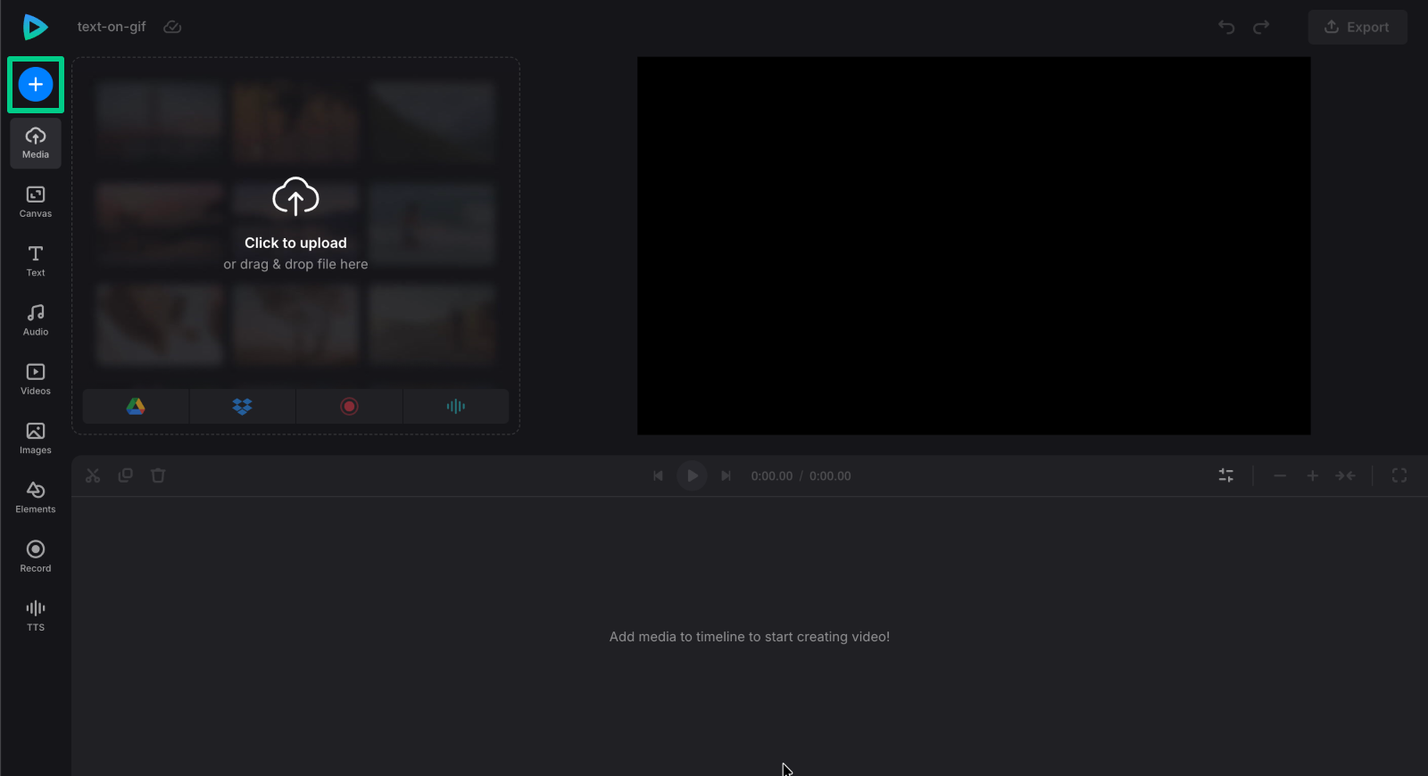 Add file to write text on GIF