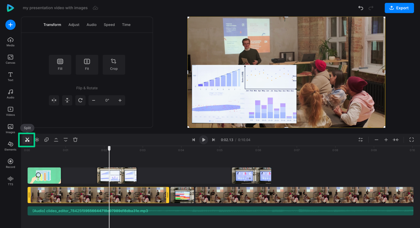 How to Add Images in Video and Keep Audio — Clideo