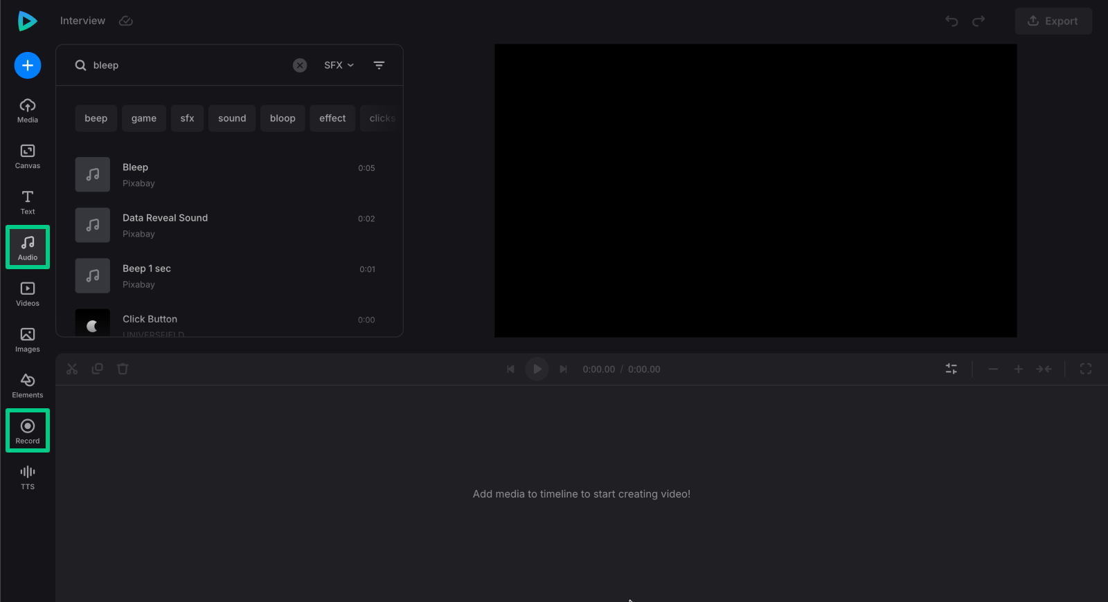 Add sounds to replace audio segment