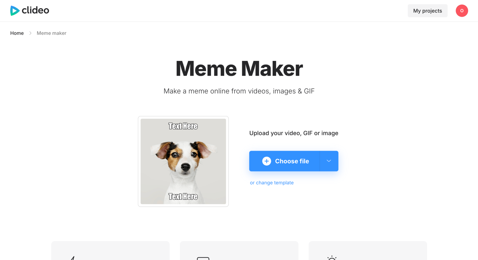 Add your own photo to make a meme