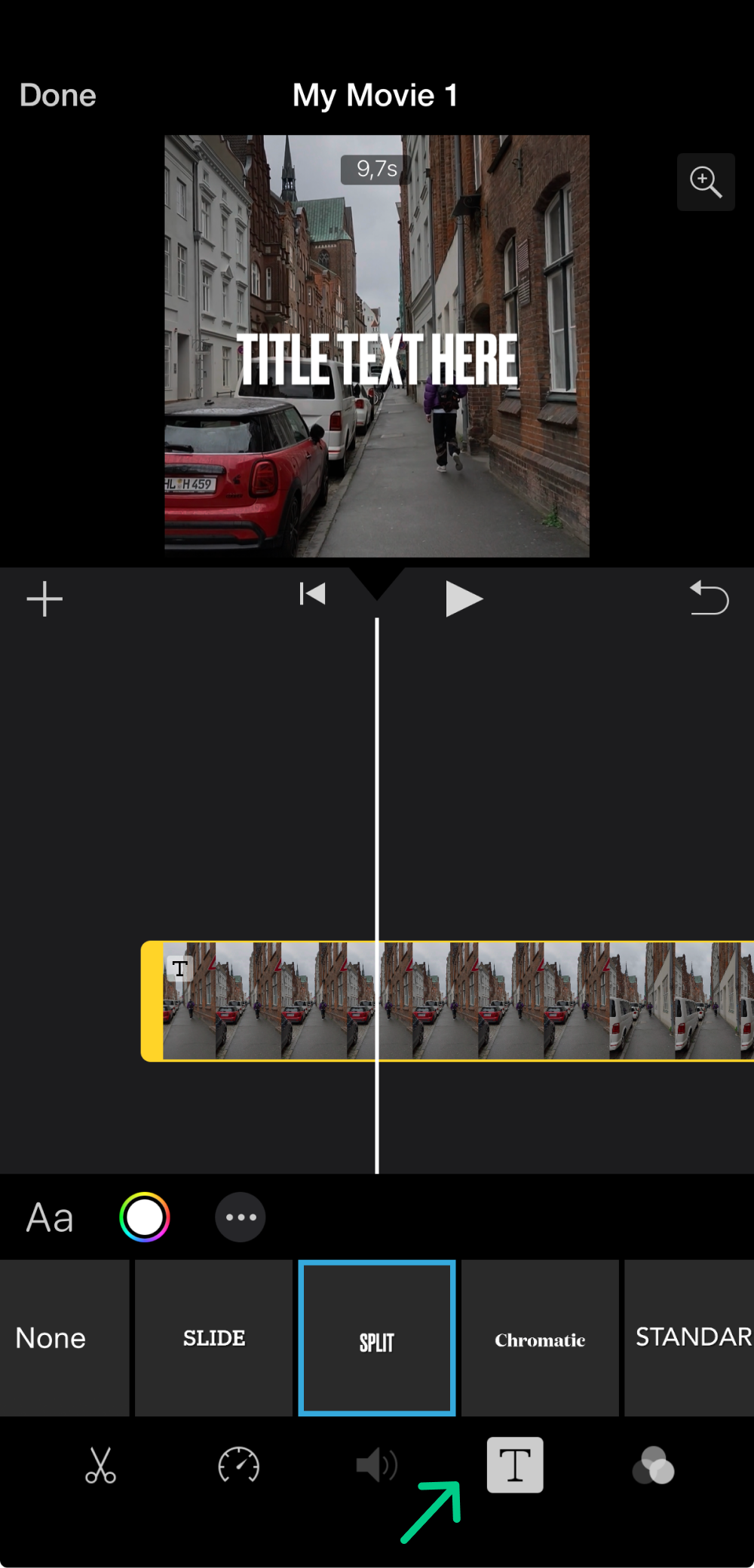 Add subtitles in iMovie step 3 Add subtitles in iMovie step 3