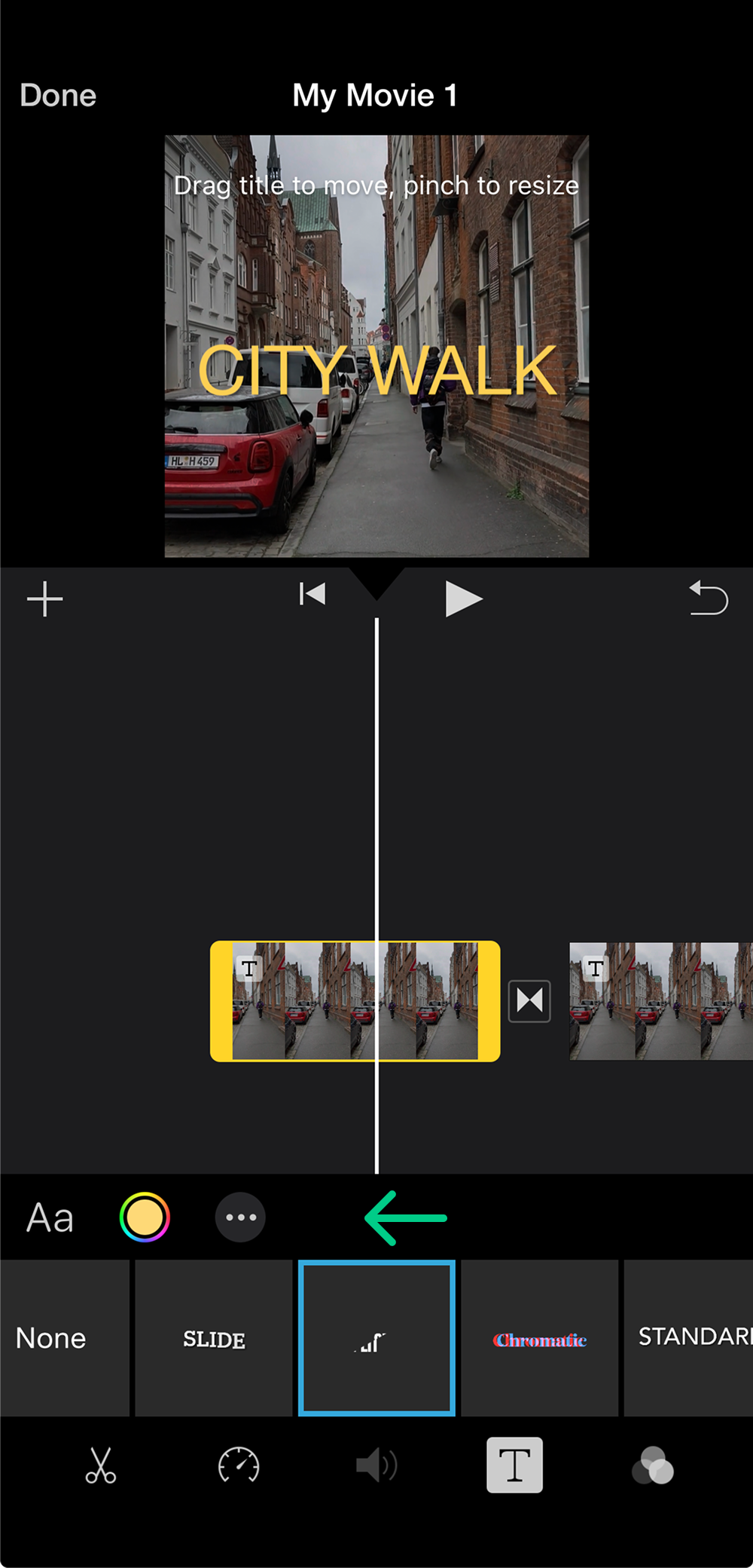 Add subtitles in iMovie step 4 Add subtitles in iMovie step 4