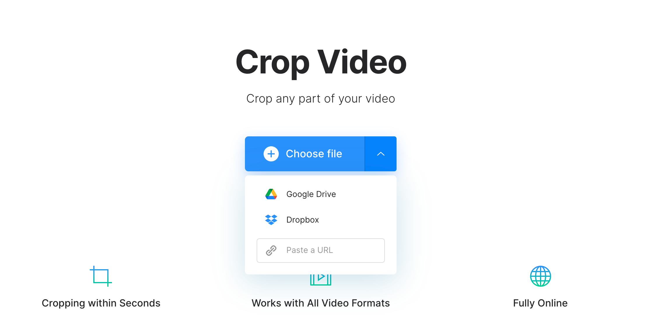 Add vertical video to crop to horizontal Upload vertical video to crop to horizontal