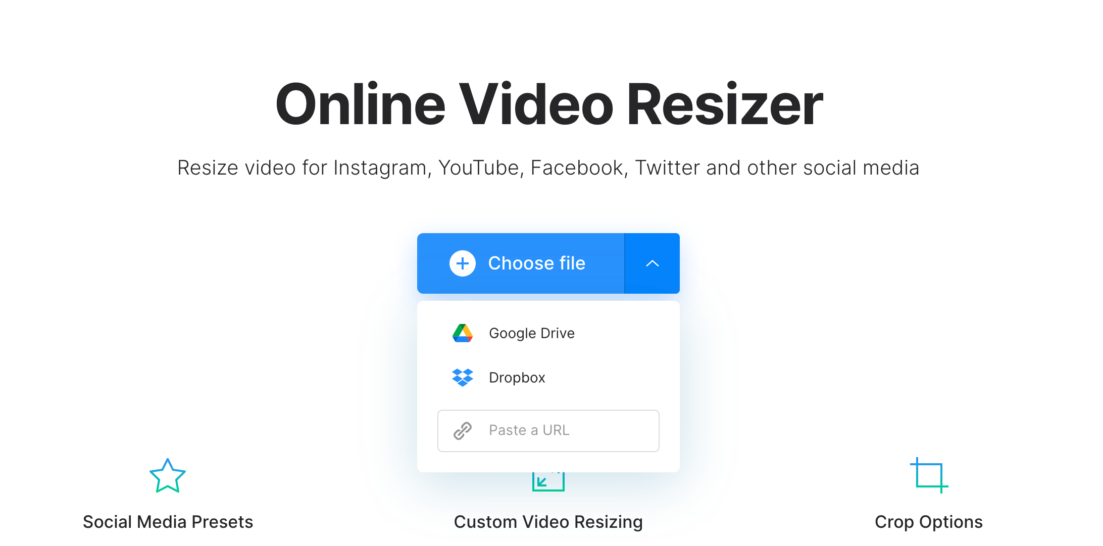 Add vertical video to resize to horizontal Upload vertical video to resize to horizontal