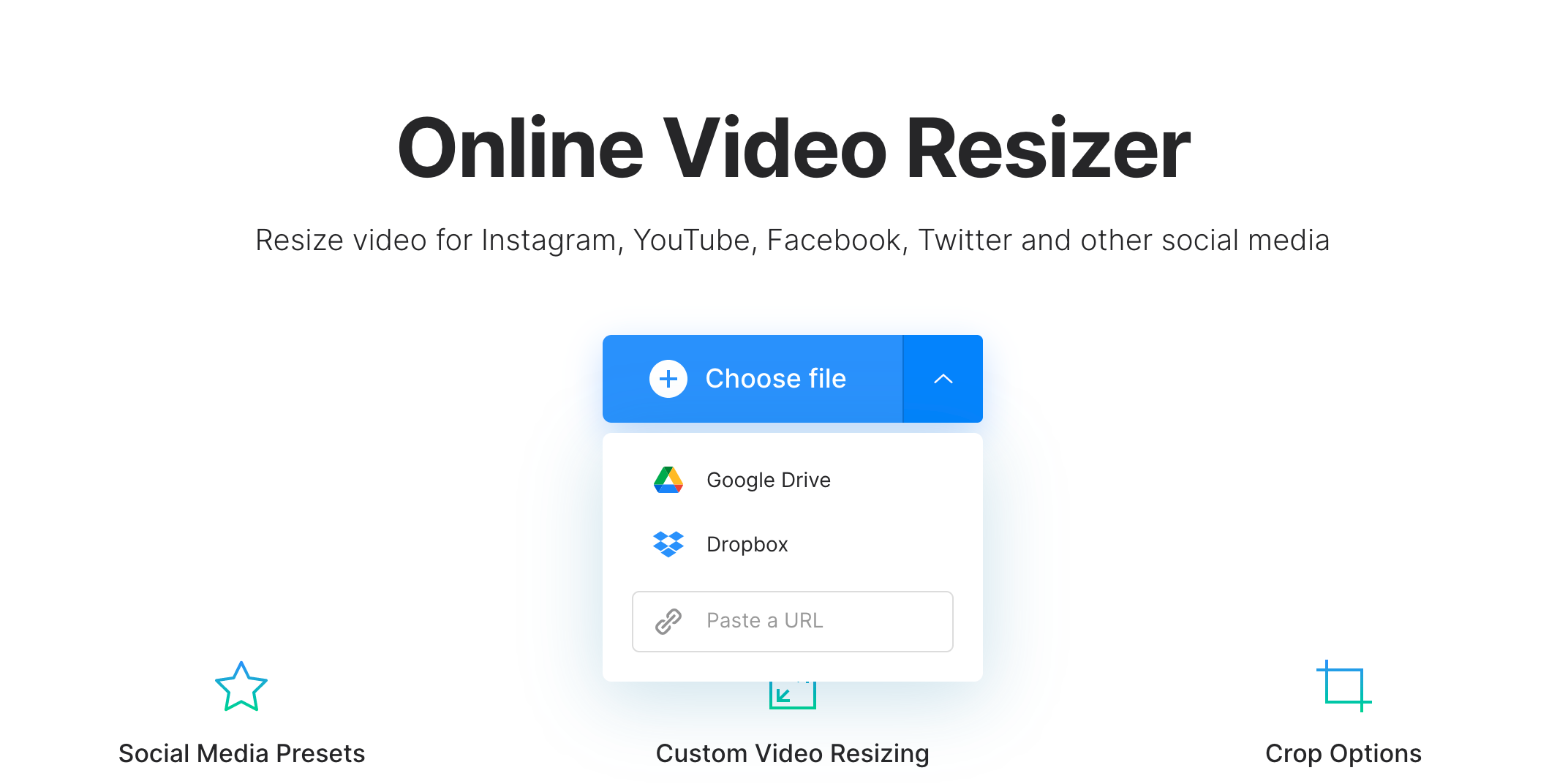 Add video to change native resolution Upload video to change native resolution
