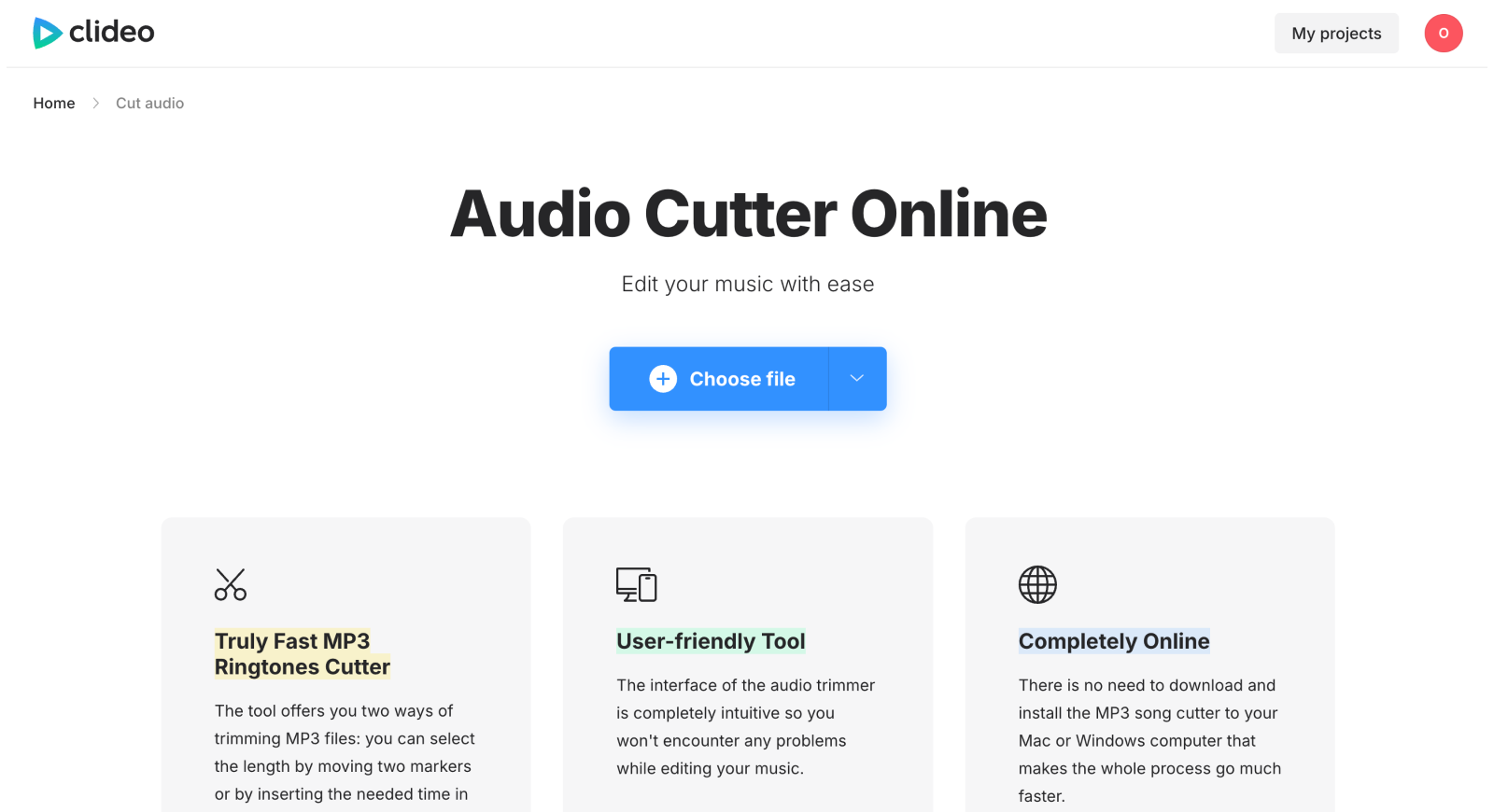 Audio cutter to convert MP4 to audio