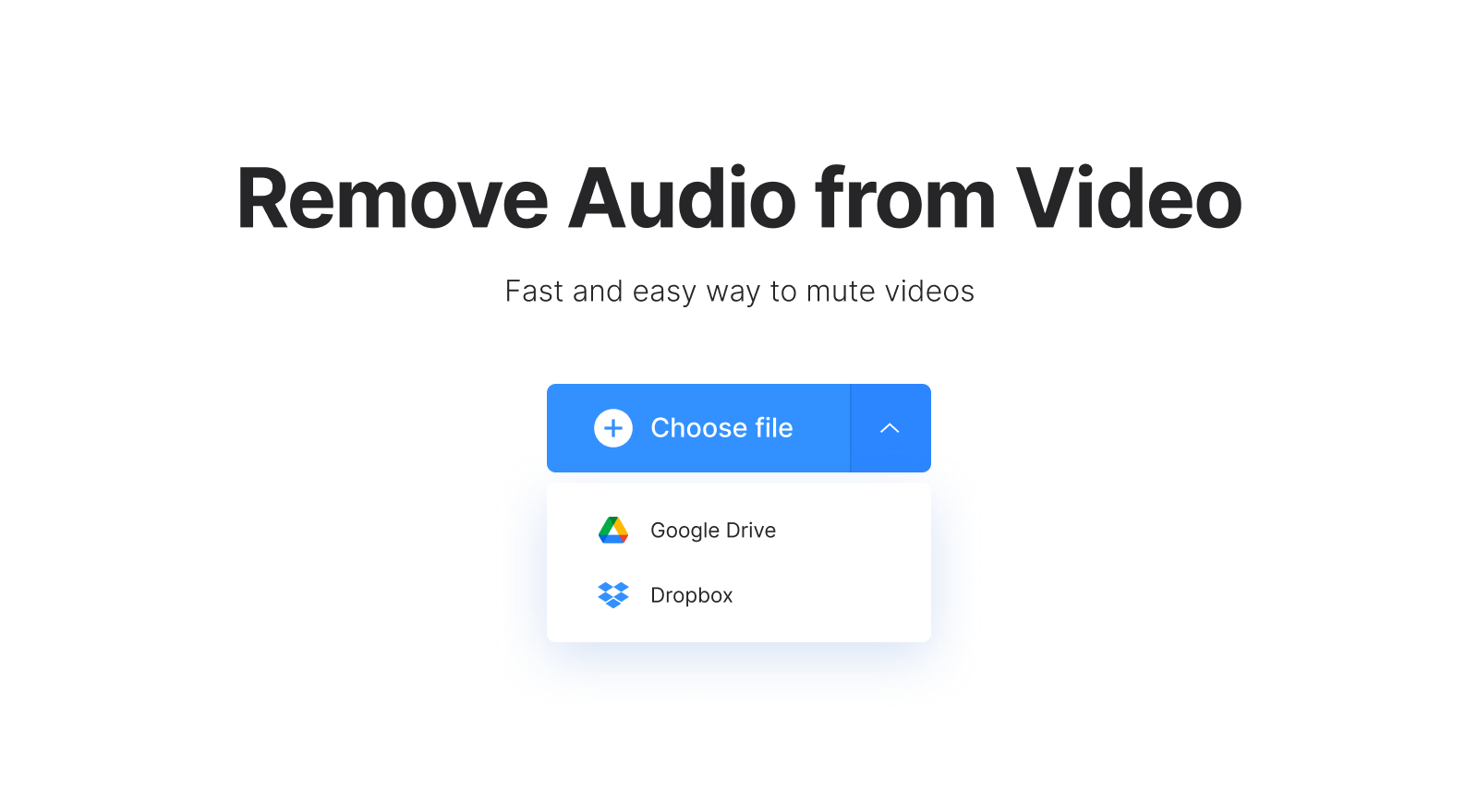 Audio remover from video