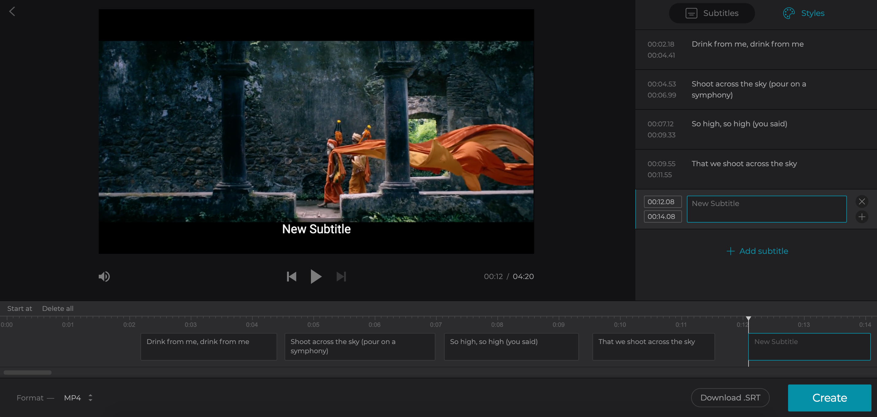 add subtitles to a video for mac